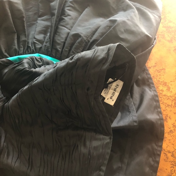 Khanitha black and green strapless dress size 10 - Picture 3 of 3